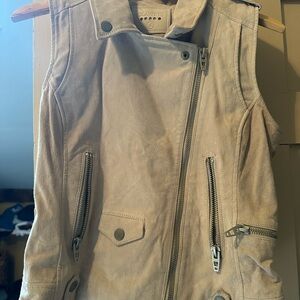 Blank NYC Suede Tan Sleeveless Vest
